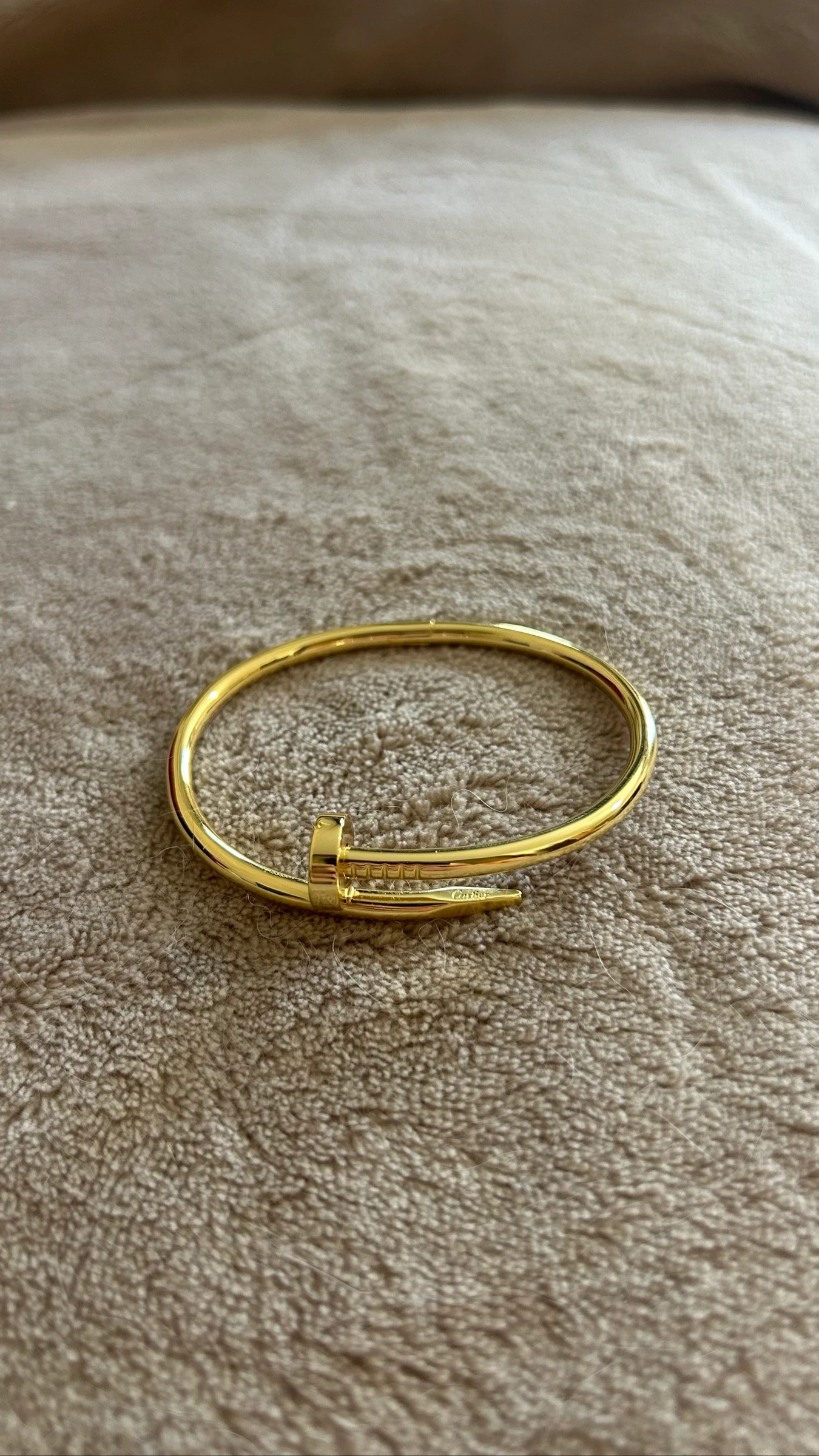 Bracelet Cartie juste un clou modèle classique taille 17 or jaune 18k – photo 2
